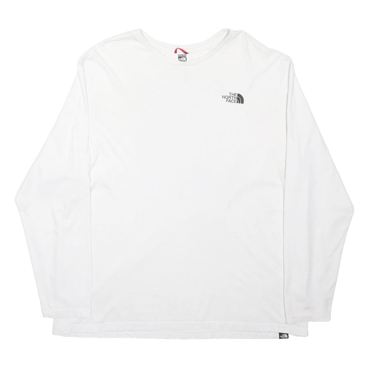 THE NORTH FACE Mens White Graphic 2XL Long Sleeve Crew Neck Cotton Jersey