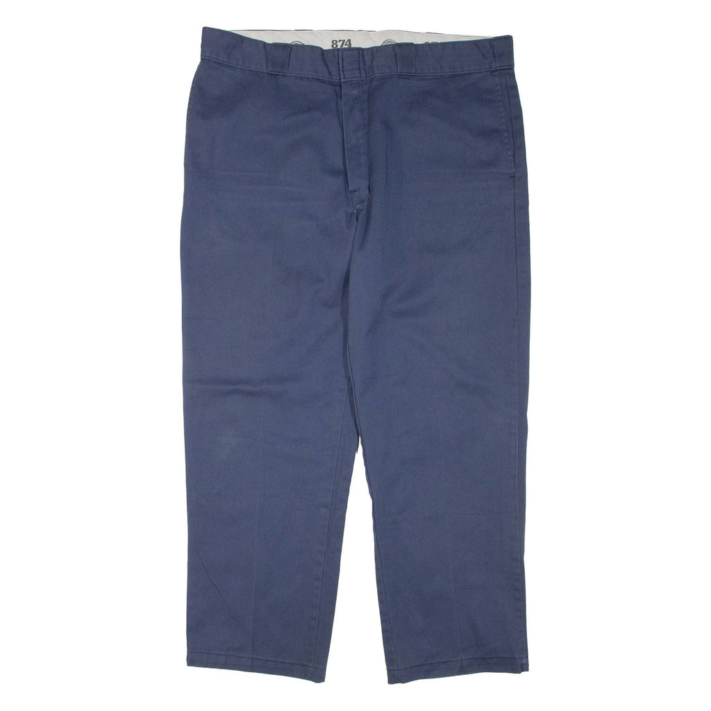 DICKIES Mens Trousers Blue Regular Tapered W38 L29