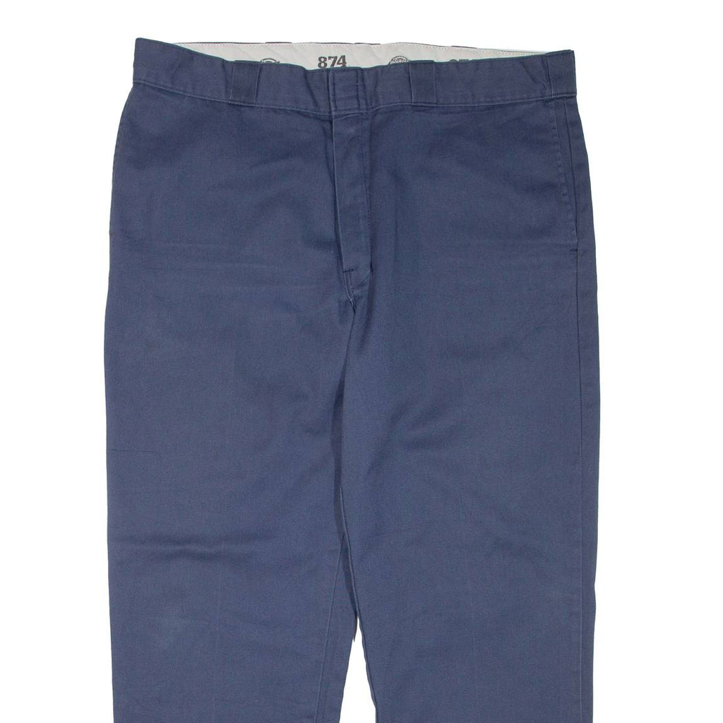 DICKIES Mens Trousers Blue Regular Tapered W38 L29