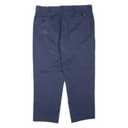 DICKIES Mens Trousers Blue Regular Tapered W38 L29