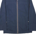 TOMMY HILFIGER Mens Blue S Cotton Blend Jacket Zip Classic Casual Lightweight