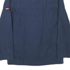 TOMMY HILFIGER Mens Blue S Cotton Blend Jacket Zip Classic Casual Lightweight