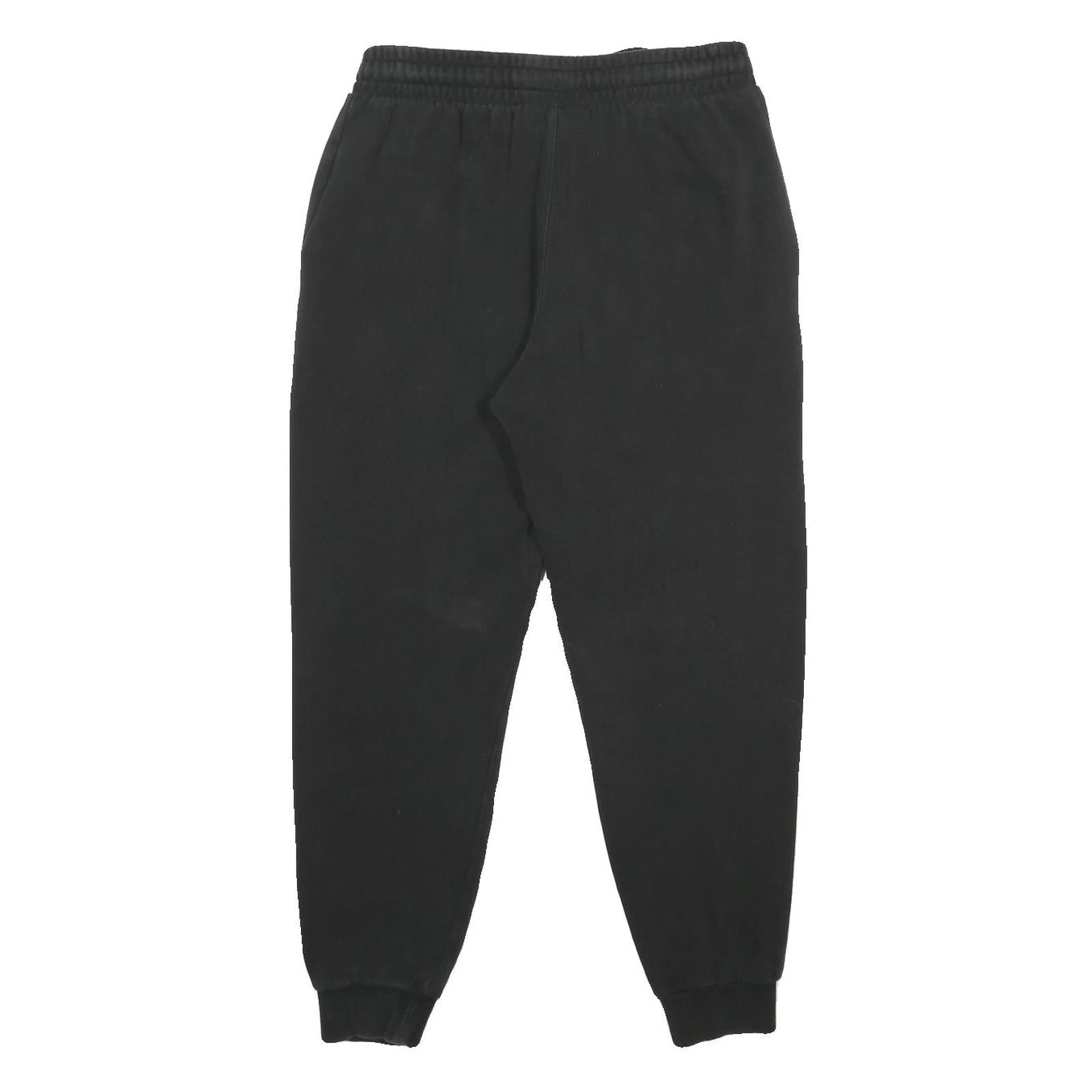 FILA Mens Joggers Black S W28 L26 Cotton Blend Slim Tapered Fit Casual Fila Logo