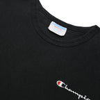 CHAMPION Mens Black Graphic T-Shirt M Short Sleeve Crew Neck Classic Cotton