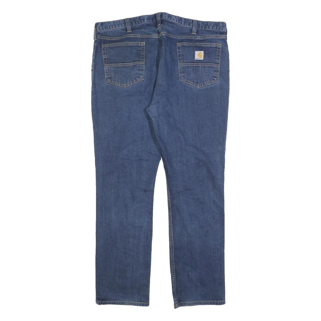 CARHARTT Mens Jeans Blue Regular Straight Denim W40 L32 Classic Zip Fastening