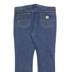 CARHARTT Mens Jeans Blue Regular Straight Denim W40 L32 Classic Zip Fastening