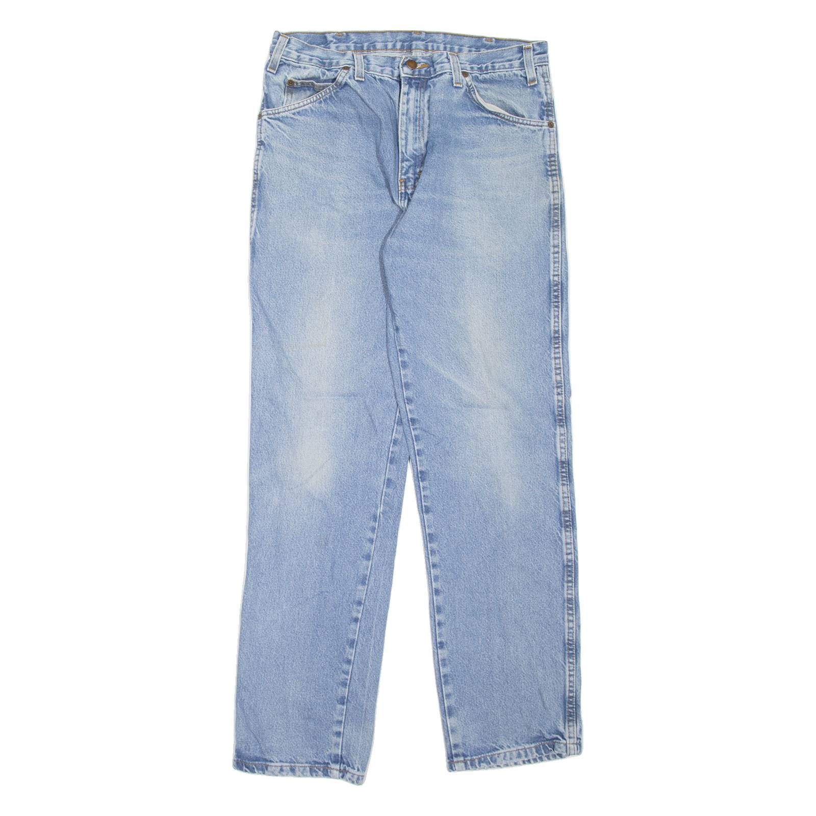 DICKIES Workwear Mens Jeans Blue Regular Tapered Stone Wash W31 L32