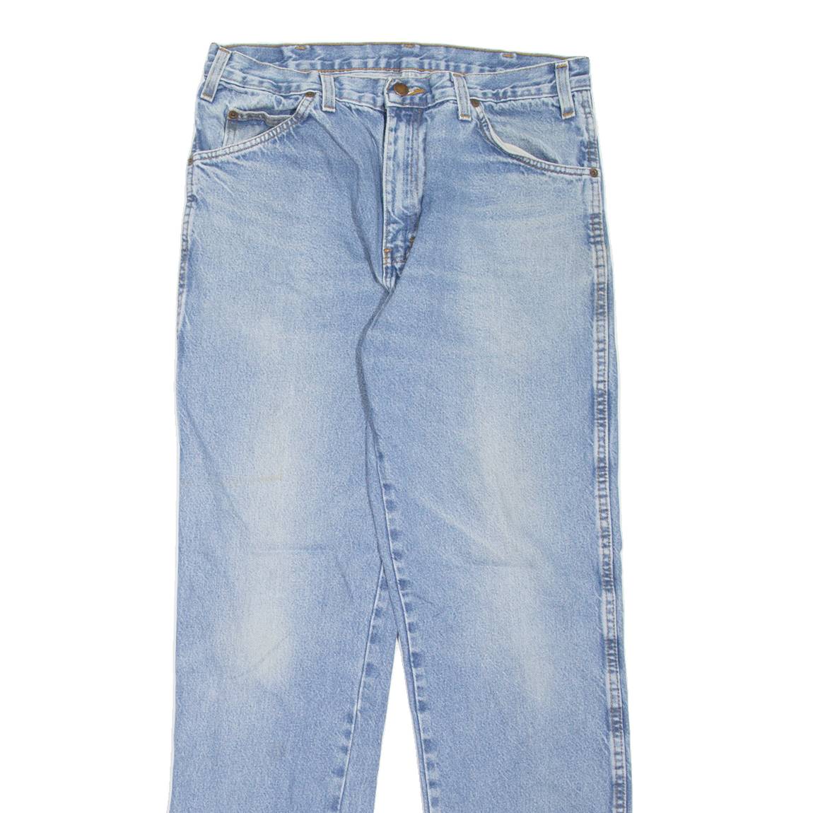 DICKIES Workwear Mens Jeans Blue Regular Tapered Stone Wash W31 L32