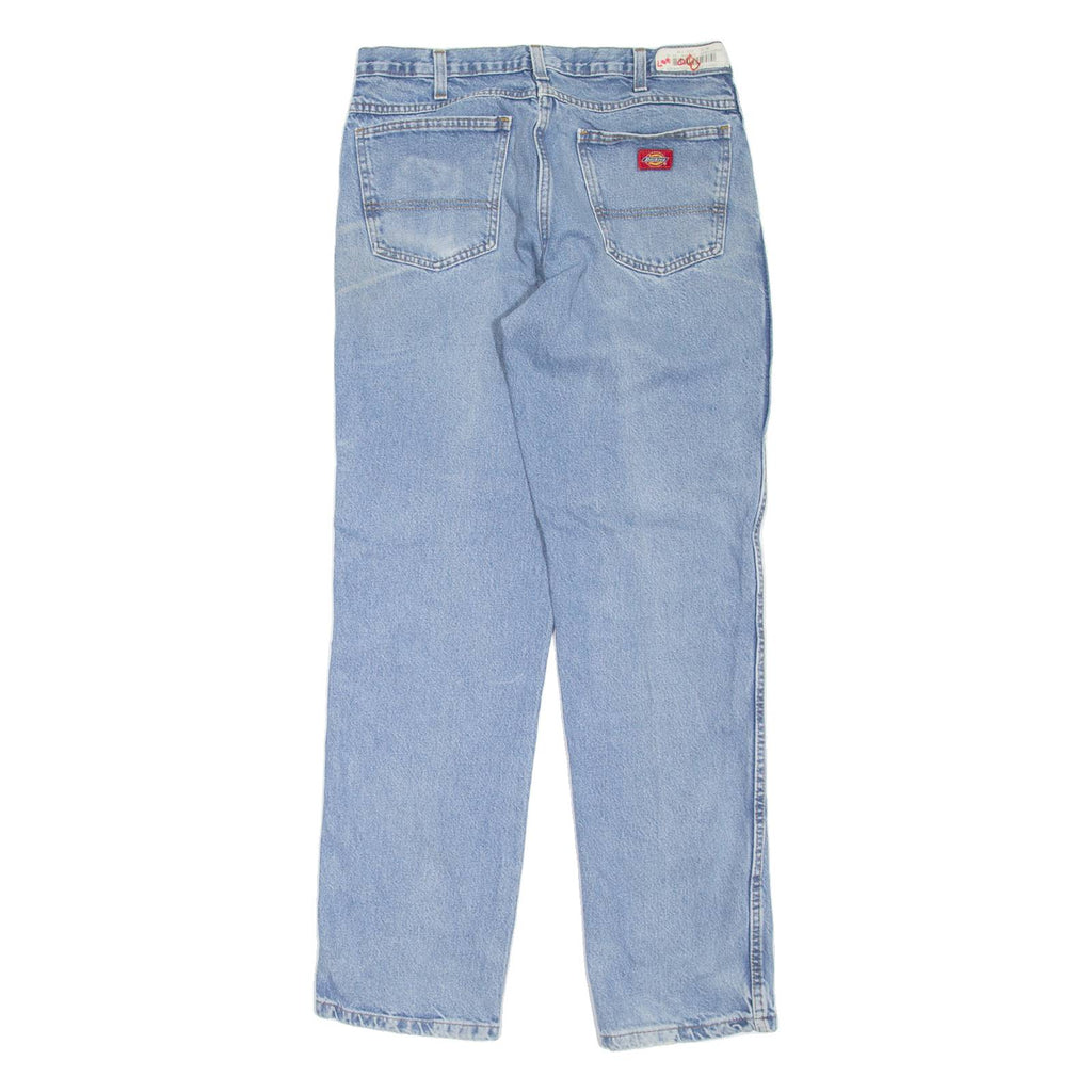 DICKIES Workwear Mens Jeans Blue Regular Tapered Stone Wash W31 L32