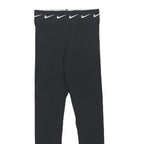 NIKE Womens Leggings Black Slim Skinny S W25 L27 Cotton Blend Jersey Drawstring