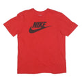 NIKE Mens Red Classic T-Shirt L Short Sleeve Crew Neck Cotton Blend
