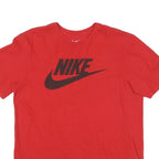 NIKE Mens Red Classic T-Shirt L Short Sleeve Crew Neck Cotton Blend