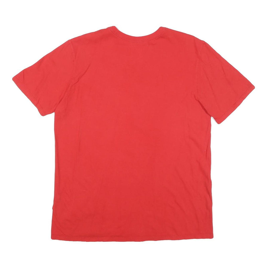 NIKE Mens Red Classic T-Shirt L Short Sleeve Crew Neck Cotton Blend