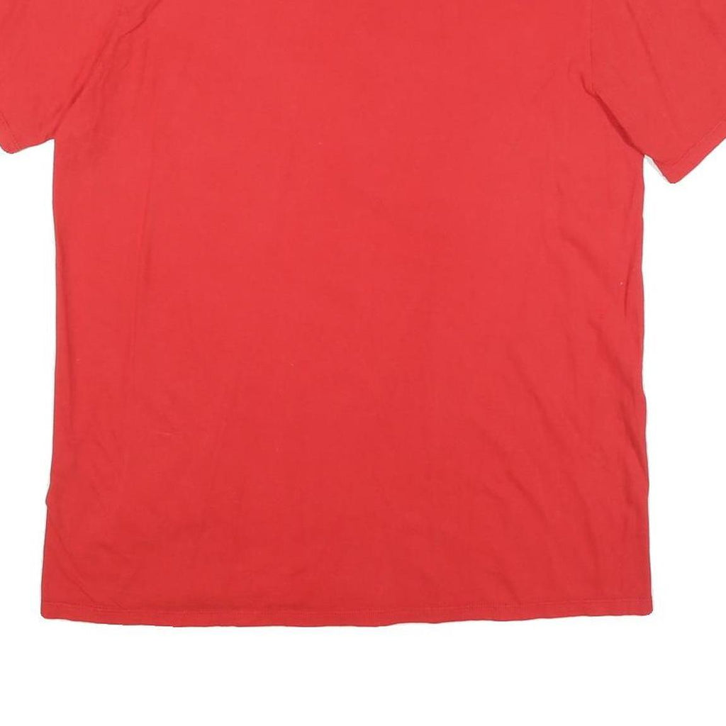 NIKE Mens Red Classic T-Shirt L Short Sleeve Crew Neck Cotton Blend