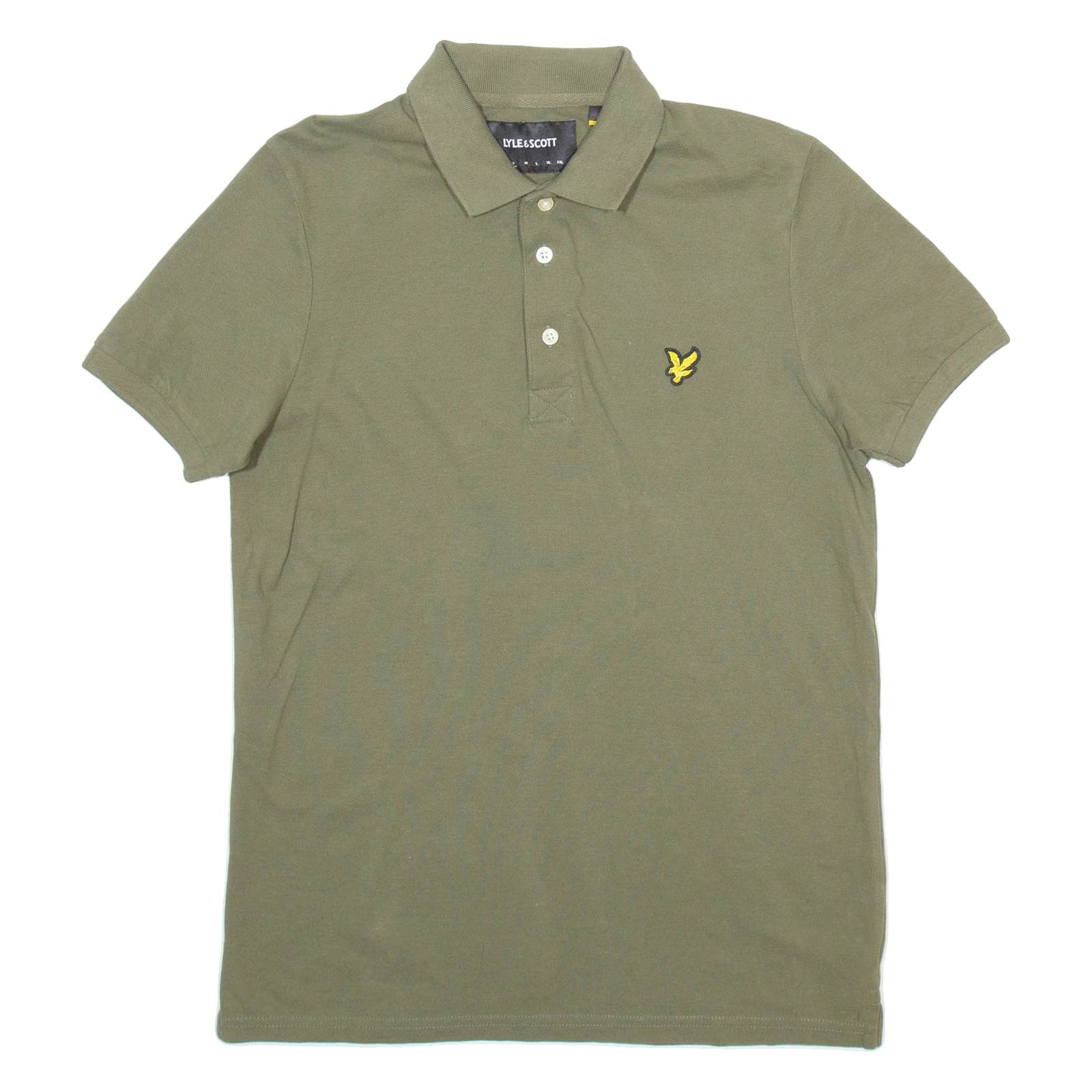 LYLE & SCOTT Mens Polo Shirt Green S