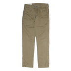LEVI'S Mens Cotton Slim Khaki Beige Trousers W29 L28 Classic Zip Pockets