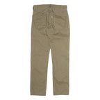 LEVI'S Mens Cotton Slim Khaki Beige Trousers W29 L28 Classic Zip Pockets