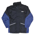 TCM Mens Black & Blue Weather Gear Zip Jacket M Polyester Blend Outdoor Shell