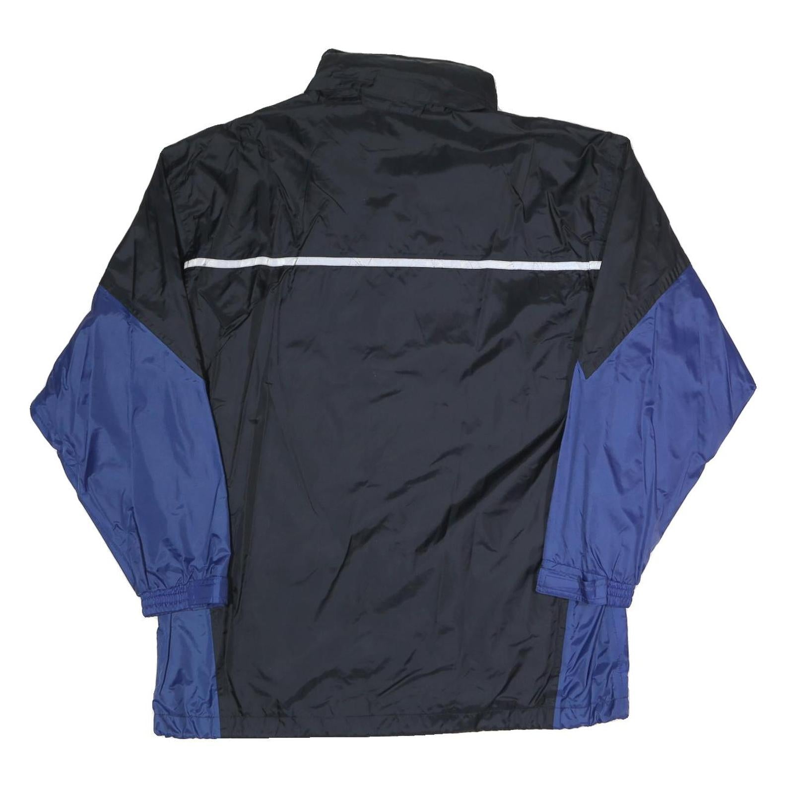 TCM Mens Black & Blue Weather Gear Zip Jacket M Polyester Blend Outdoor Shell