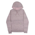 CARHARTT Womens Pink & Grey Striped Hoodie S Soft Cotton Casual Pullover