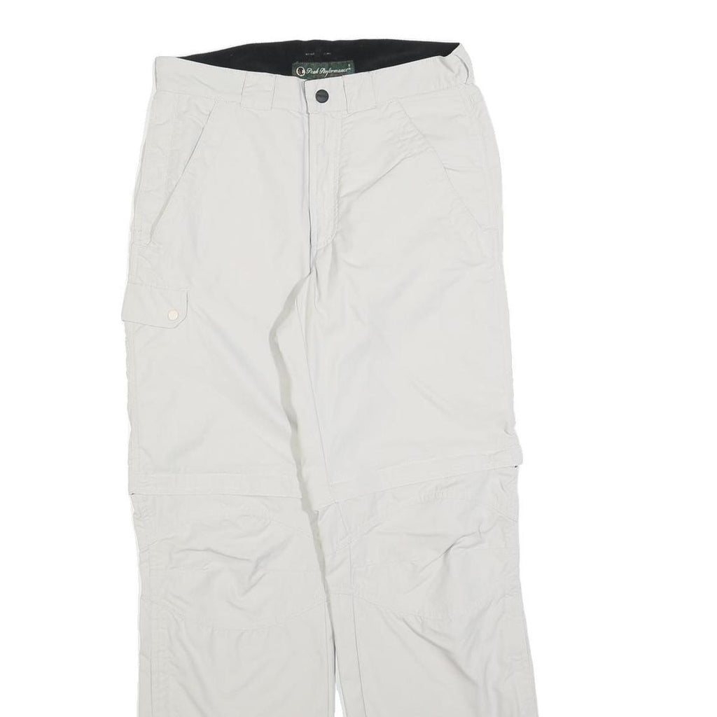 PEAK PERFORMANCE Mens Regular Fit White Zip Trousers W28 L32 Cargo Outdoor