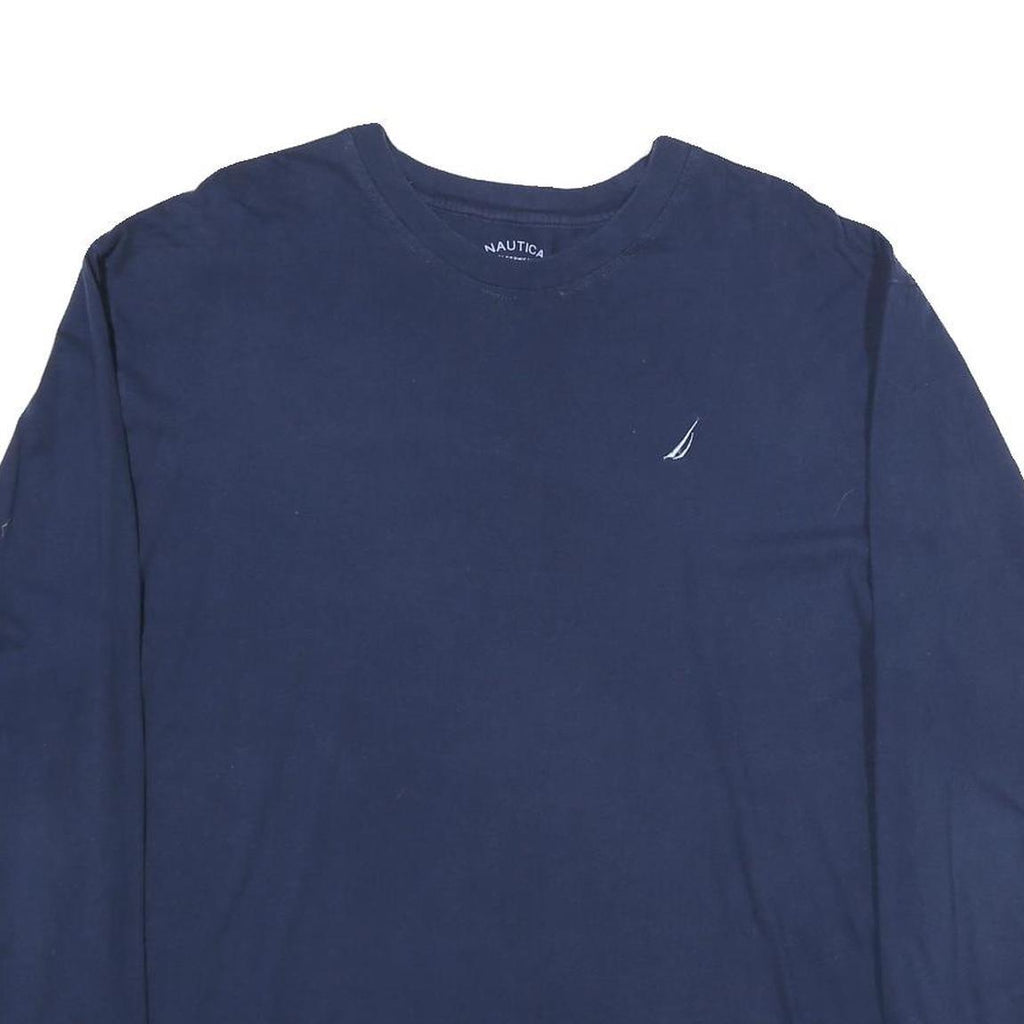 NAUTICA Mens Blue XL Long Sleeve Crew Neck Cotton T-Shirt Casual Classic Fit