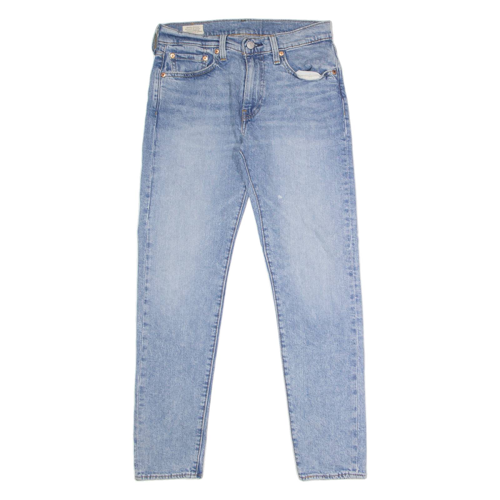 LEVI'S 512 BIG E Jeans Mens Blue Slim Tapered Stone Wash W29 L30