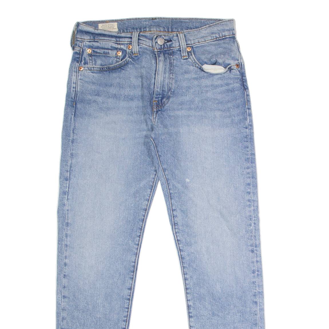LEVI'S 512 BIG E Jeans Mens Blue Slim Tapered Stone Wash W29 L30