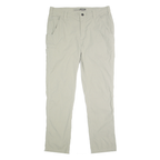 CARHARTT Mens Nylon Beige Relaxed Straight Trousers W32 L30 Workwear Casual Zip