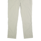 CARHARTT Mens Nylon Beige Relaxed Straight Trousers W32 L30 Workwear Casual Zip