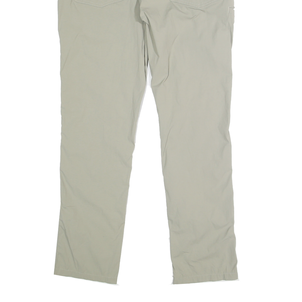 CARHARTT Mens Nylon Beige Relaxed Straight Trousers W32 L30 Workwear Casual Zip