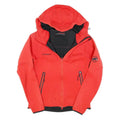 MAMMUT Womens Red Jacket XS Polyester Blend Softshell Outdoor Zip Hooded