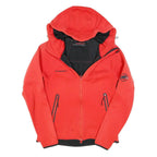 MAMMUT Womens Red Jacket XS Polyester Blend Softshell Outdoor Zip Hooded