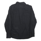 LEE Mens Black Cotton Blend Shirt L Long Sleeve Casual Button Closure