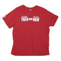 LEVI'S Mens Red Cotton XL Graphic T-Shirt Short Sleeve Crew Neck Casual