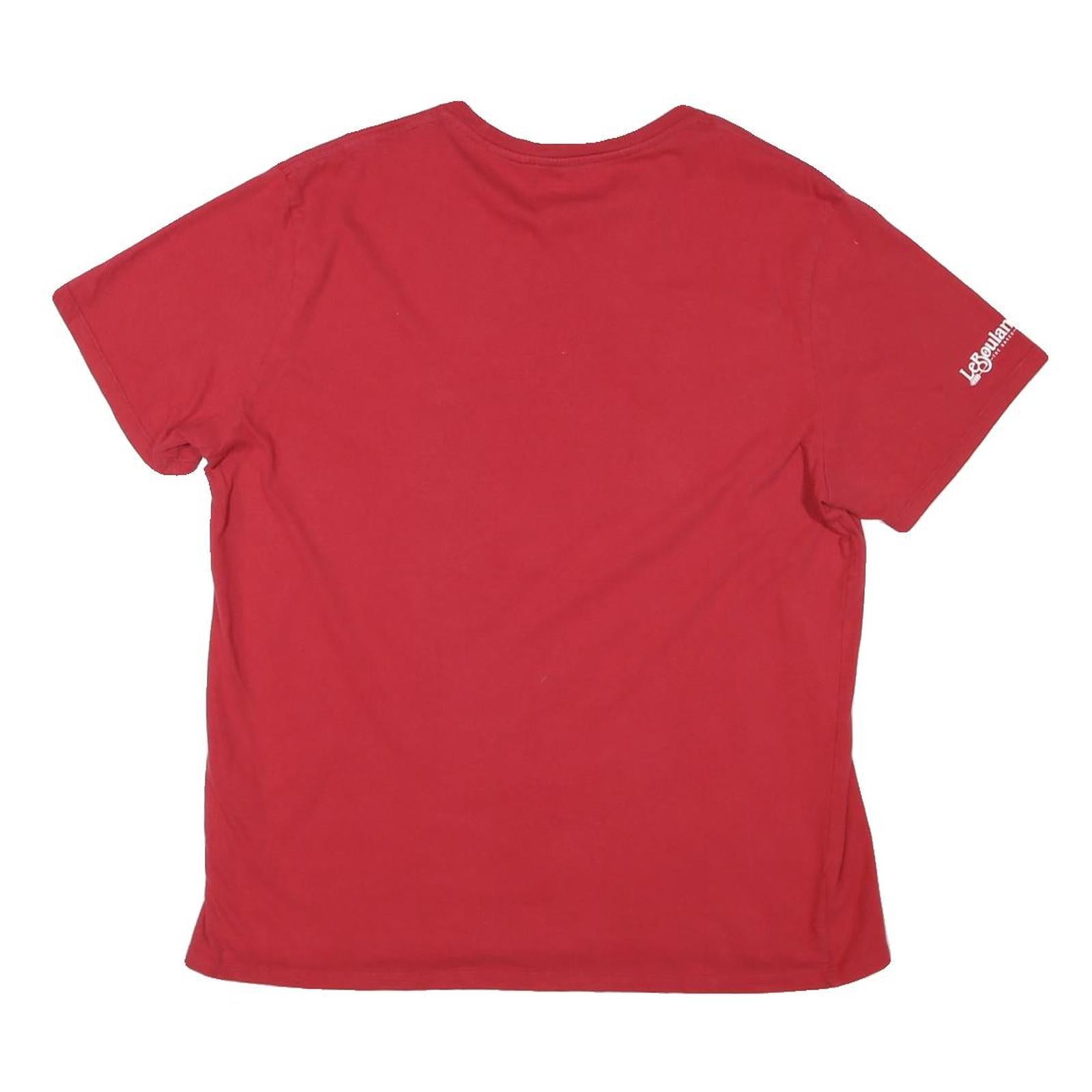 LEVI'S Mens Red Cotton XL Graphic T-Shirt Short Sleeve Crew Neck Casual