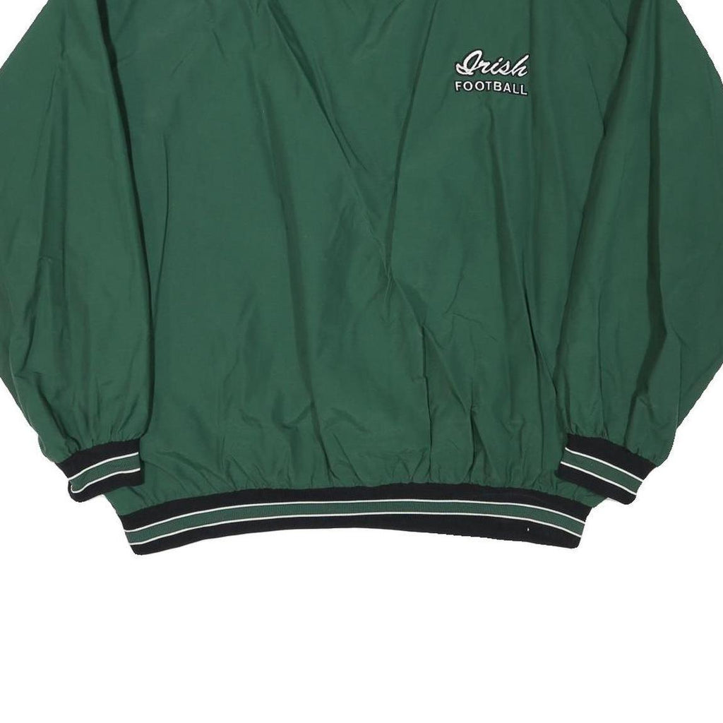 NEFF Mens Green Irish Football Crew Neck 2XL Sweatshirt Retro Sports Pullover