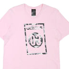 ADIDAS Womens Pink Graphic T-Shirt S Short Sleeve Crew Neck Casual Cotton Blend
