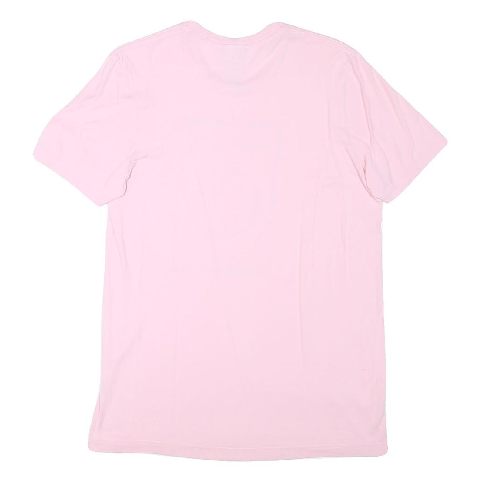 ADIDAS Womens Pink Graphic T-Shirt S Short Sleeve Crew Neck Casual Cotton Blend