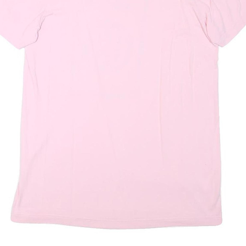 ADIDAS Womens Pink Graphic T-Shirt S Short Sleeve Crew Neck Casual Cotton Blend