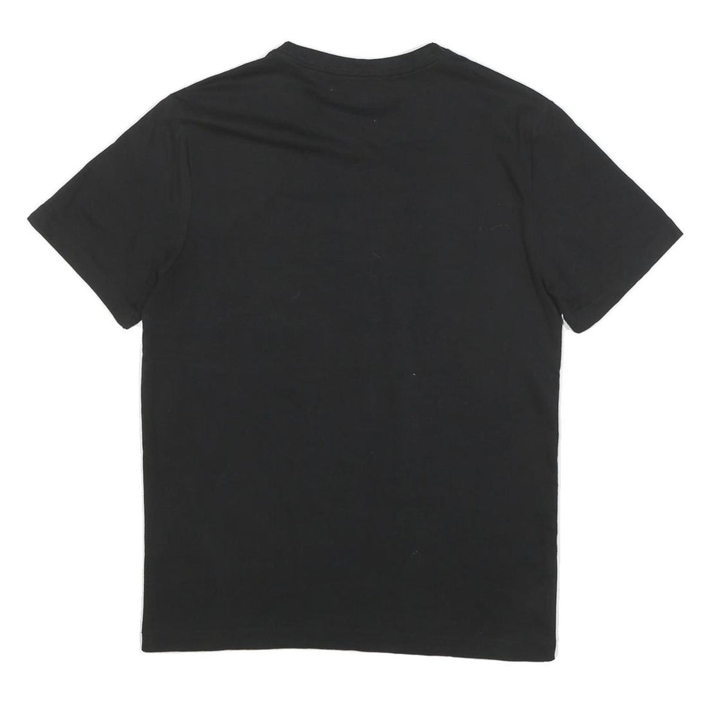 LEE Mens Black Graphic T-Shirt S Short Sleeve Crew Neck Cotton Blend