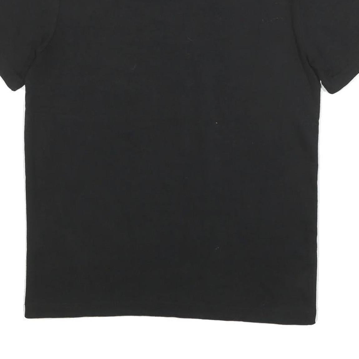 LEE Mens Black Graphic T-Shirt S Short Sleeve Crew Neck Cotton Blend