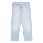 LEVI'S 501 Mens Jeans Blue Regular Straight Denim Light W36 L27 Button Cotton