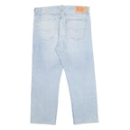 LEVI'S 501 Mens Jeans Blue Regular Straight Denim Light W36 L27 Button Cotton