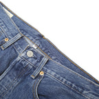 LEVI'S Womens Blue Denim Mini Skirt Cotton Blend Frayed Hem Size L