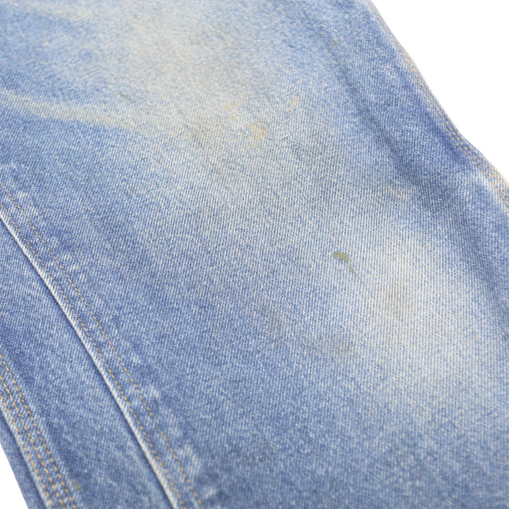 CARHARTT Mens Relaxed Blue Denim Jeans W34 L32 Workwear Durable Cotton Zip