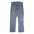 CARHARTT WIP Mens Jeans Blue Slim Straight Denim Medium W32 L31 Classic Zip