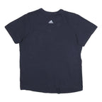 ADIDAS Mens Black Cotton T-Shirt M Short Sleeve Crew Neck Logo Graphic