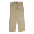 TOMMY HILFIGER Mens Cotton Blend Beige Regular Fit Straight Trousers W28 L27
