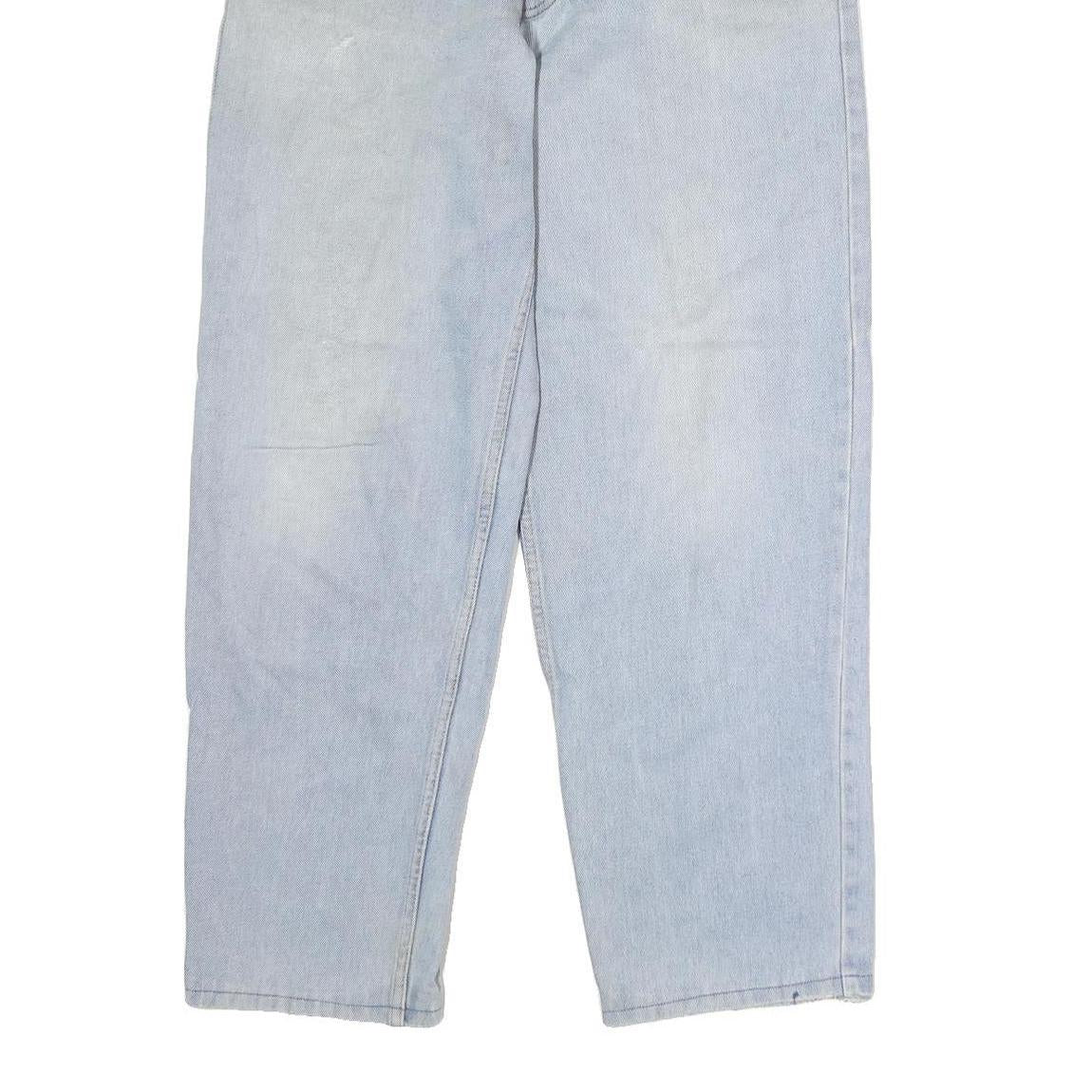 MARCEL CLAIR Mens Regular Fit Light Blue Denim Jeans W34 L29 Classic Cotton Zip